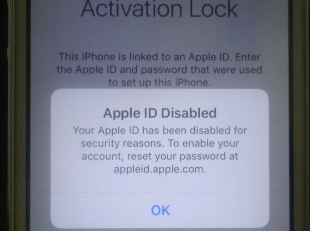 Activation lock and apple ID disabled
