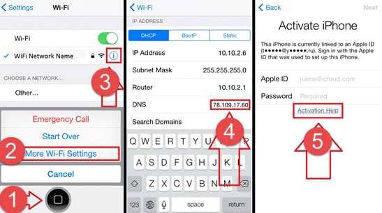 bypass activation with DNS server