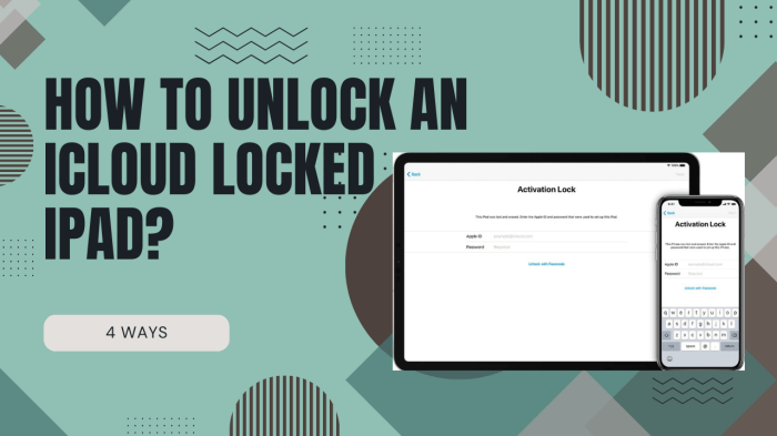 how to unlock an icloud locked ipad