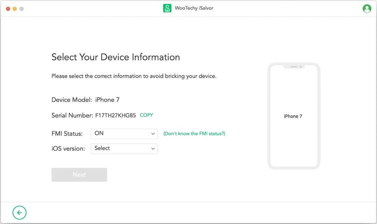 select device information