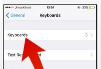 add keyboard on iPhone