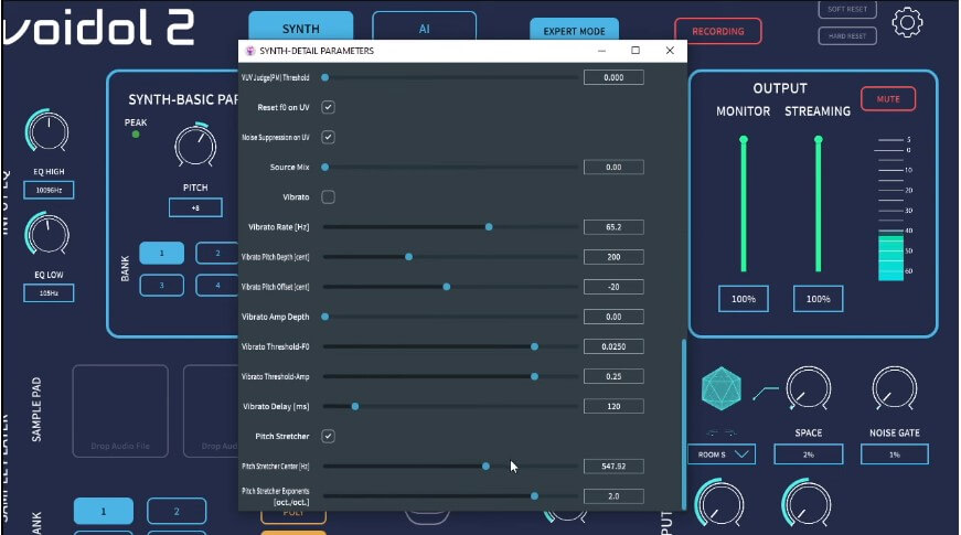 adjust settings voidol