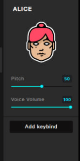 adjust voicemod alice pitch