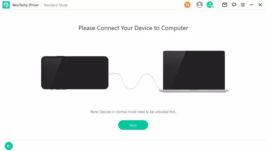 Connect your device to the computer