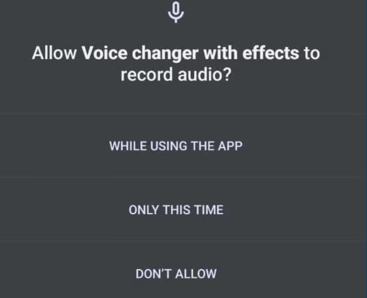 Hacker Voice Changer APK step 1