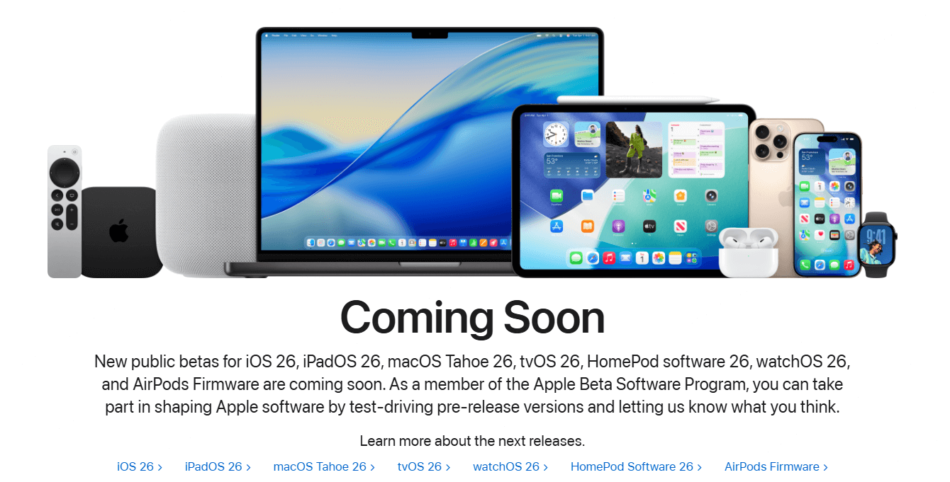 apple beta software program ios 26