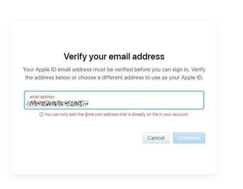 apple id email verification