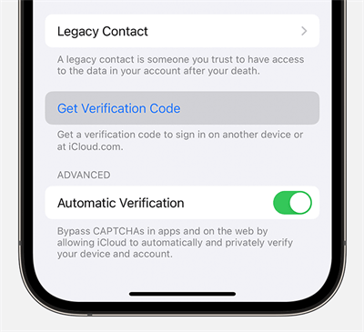 apple id get verification code