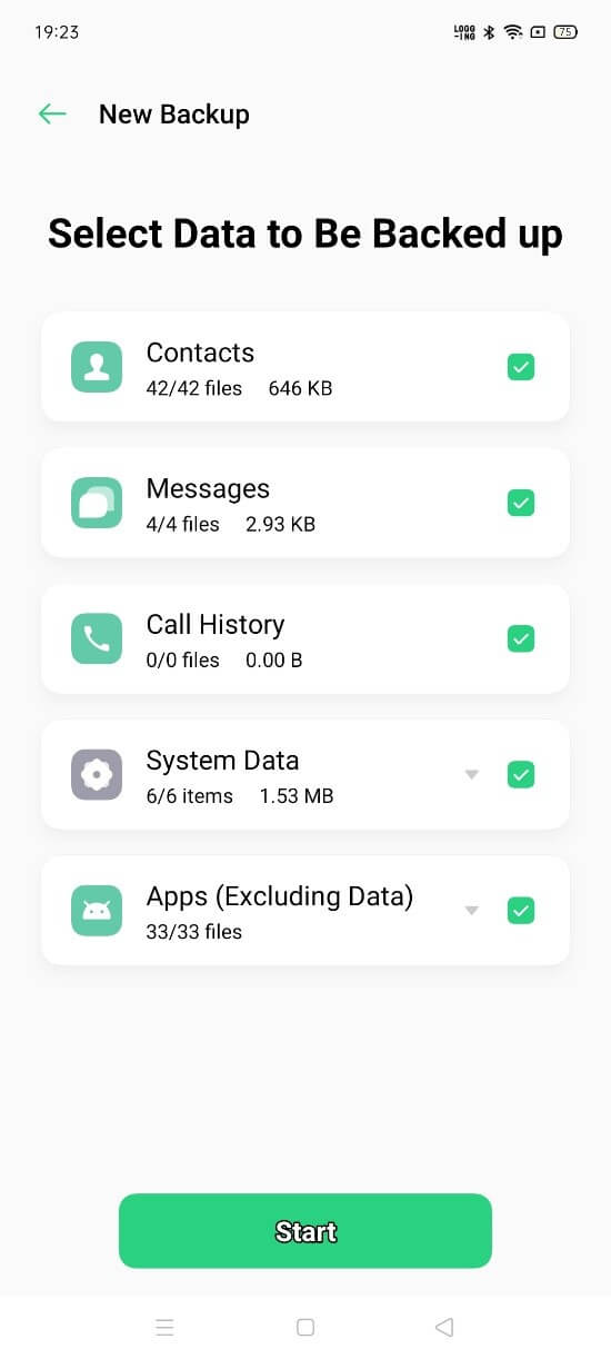 how to back up data on OPPO