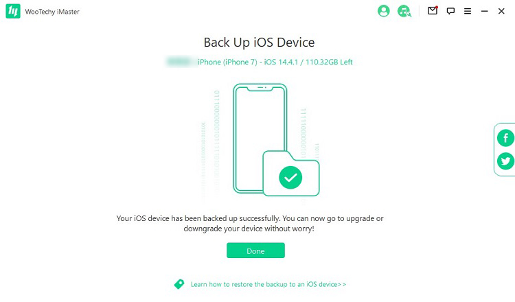 back up iPhone data before downgrading iOS