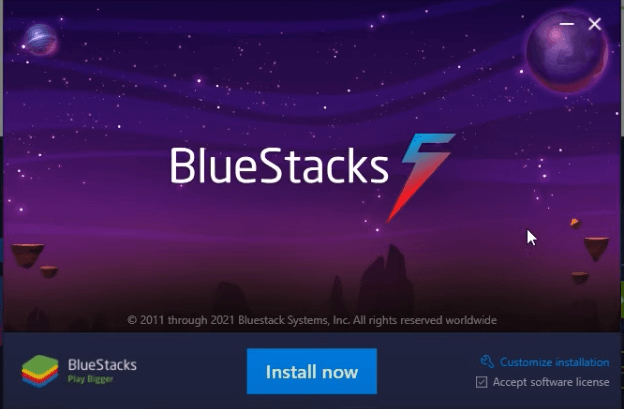 install bluestacks