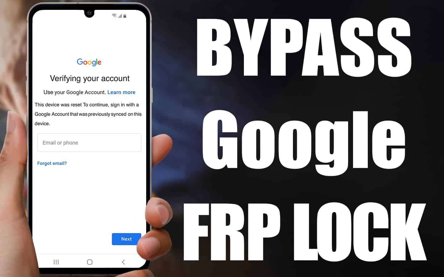 bypass google lock