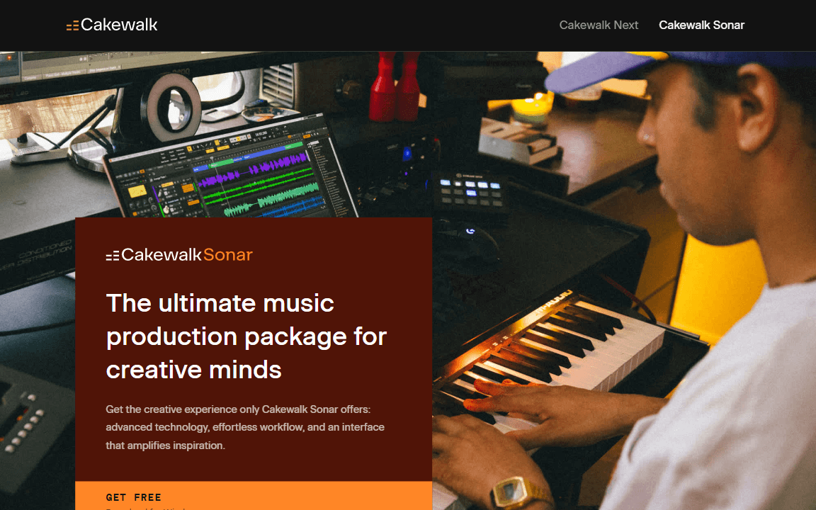 cakewalk sonar free beat maker windows interface