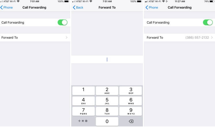 iPhone call forwarding not working
