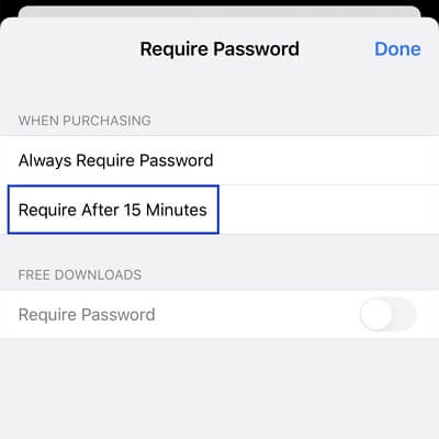 change app store settings