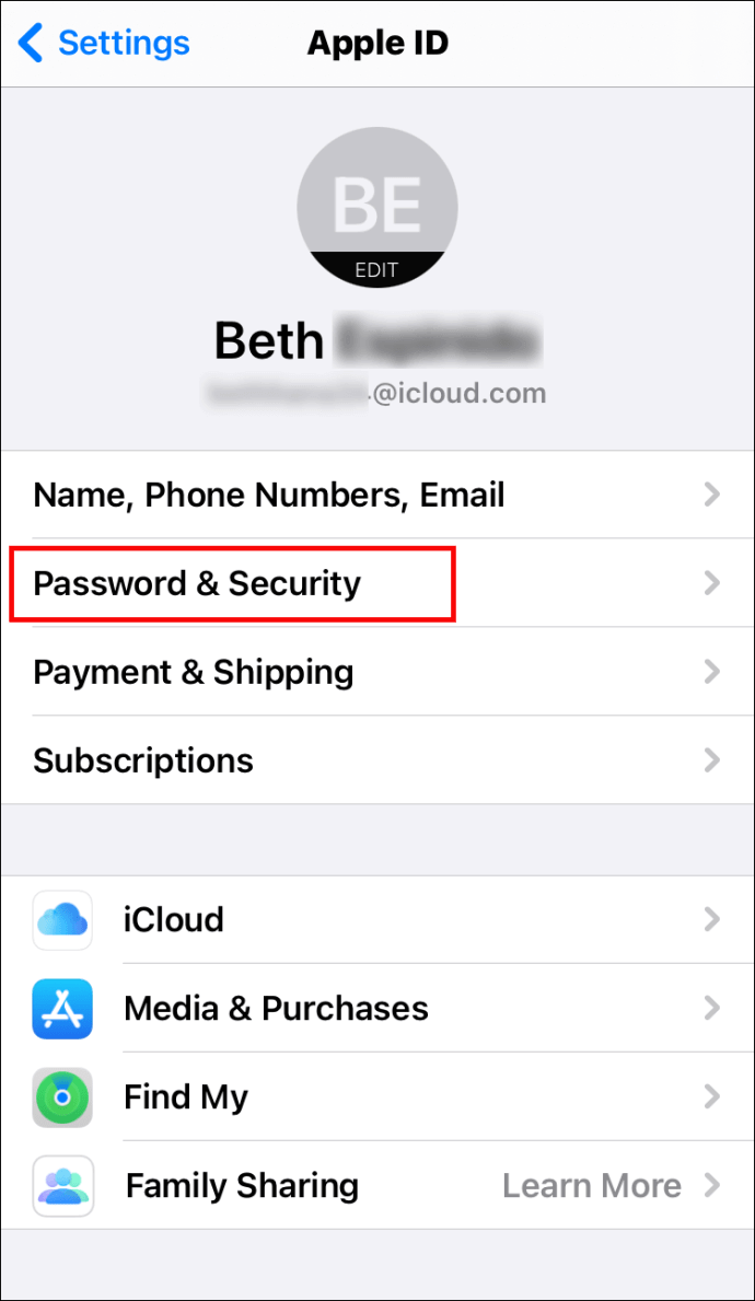 change apple id on iphone