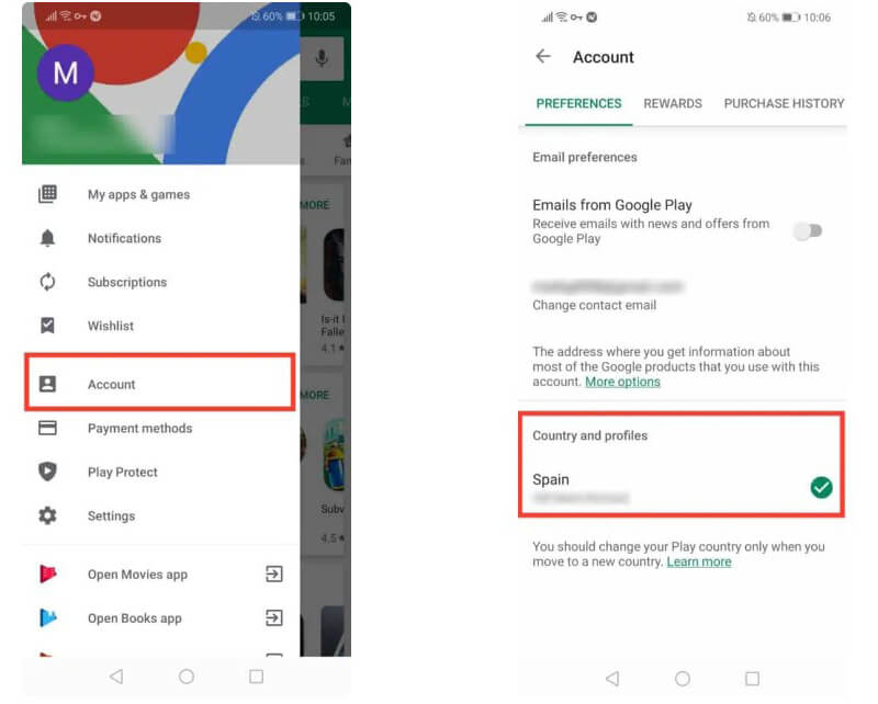 How to Change Google Play Location on Samsung