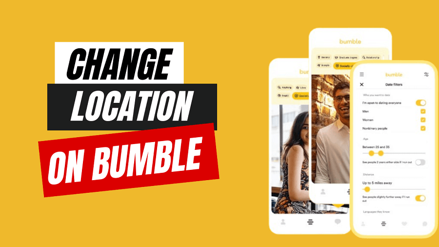 how to change location on Bumble