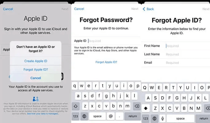 change password for apple id via settings