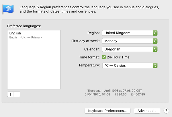 How to Change the Region on Mac