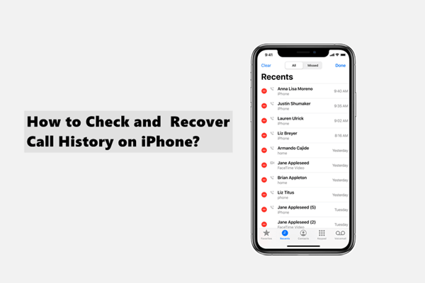 how to view old call history on iPhone