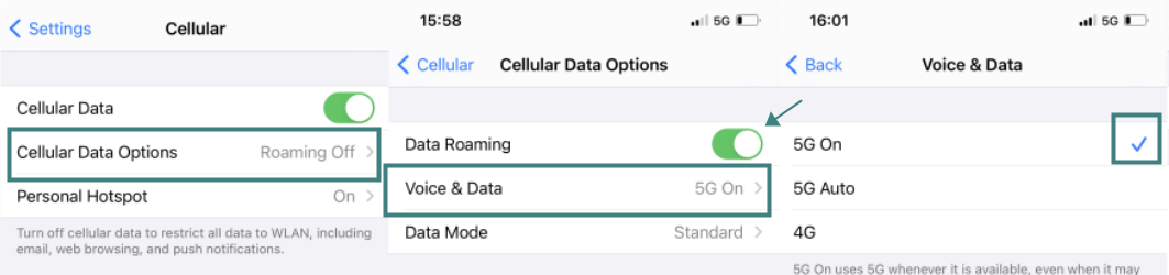 check network connections