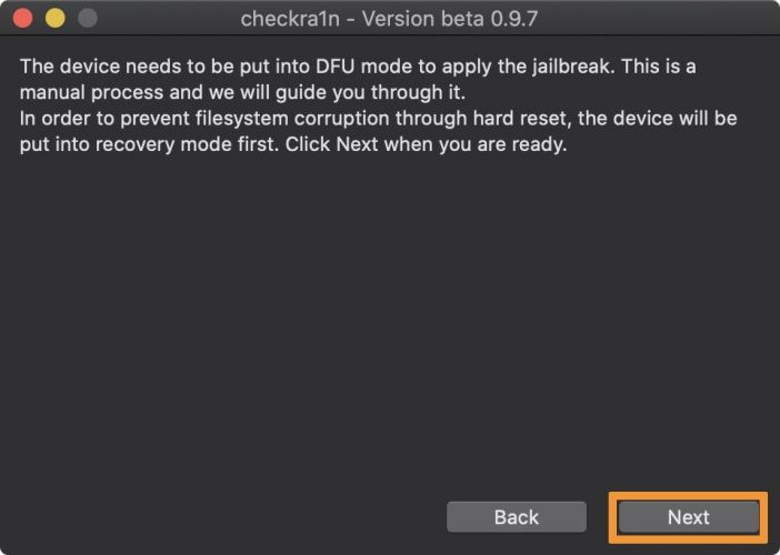 Jailbreak iPhone - enter recovery mode