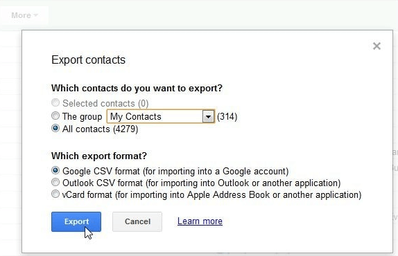 transfer contacts from Samsung to computer with Gmail