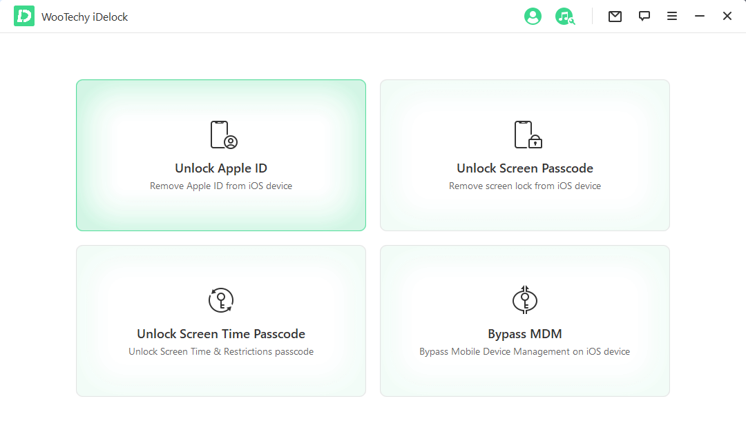 Wählen Sie Apple ID entsperren