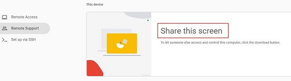 share your computer with someone else on Chrome Remote Desktop