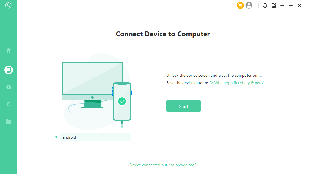 connect your device to the computer