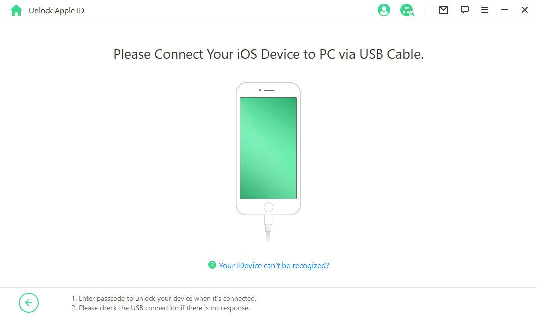 connect device unlock apple id