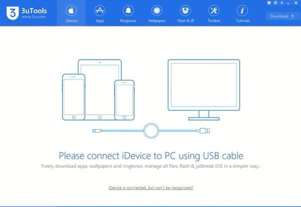 connect iphone to 3utools