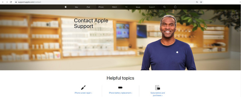 Contact apple support