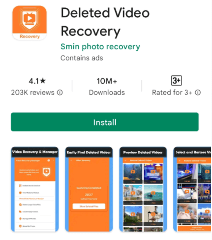 deleted video recovery