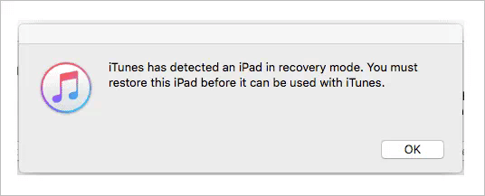 DFU restore iPad with iTunes