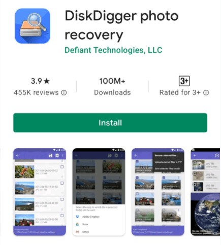 diskdigger photo recover