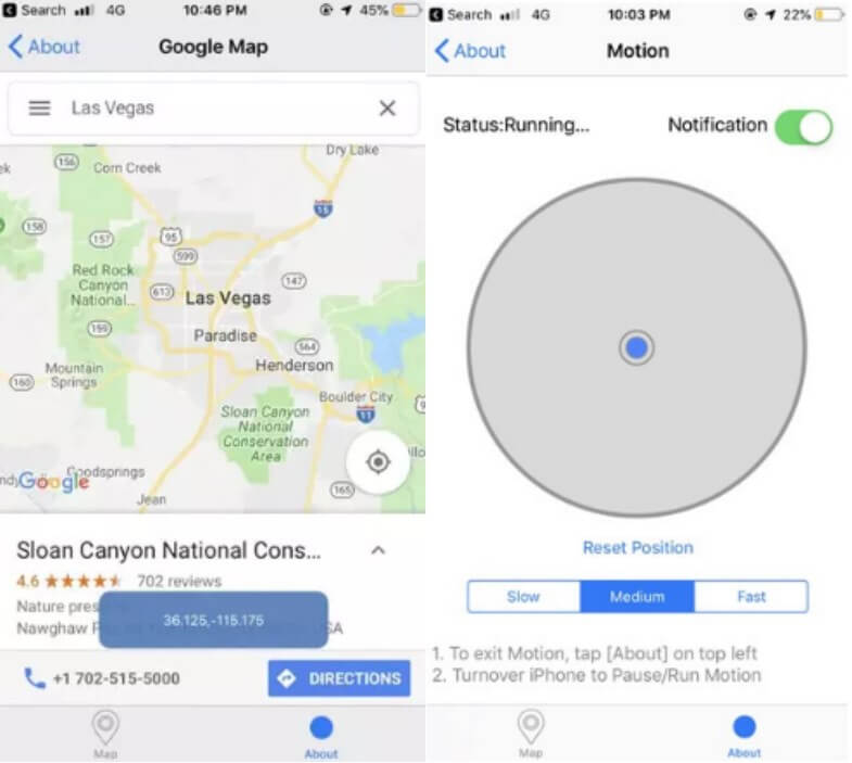 Use the Double Location App on the iPhone