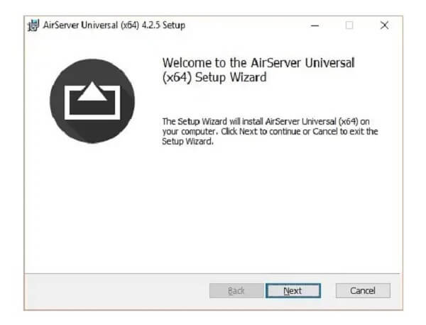 Install the AirServer program on your PC