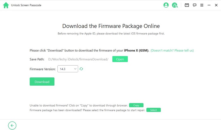  baixe o pacote de firmware 