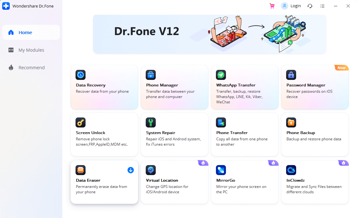 Dr.Fone screen unlock