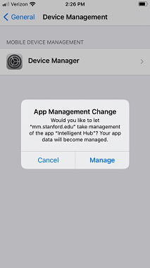 enable apple device management on iphone 2