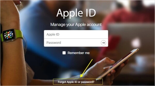 erase ipad by resetting apple id password 1