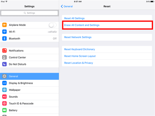 erase ipad by resetting apple id password 3