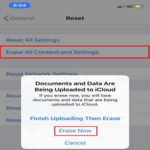 Erase iphone