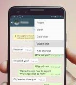 export chat in whatsapp