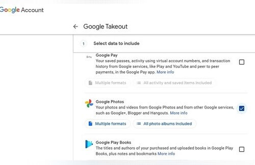transfer google photos to samsung gallery with Google takeout