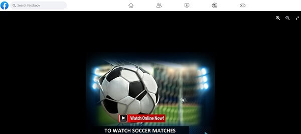 use Facebook Watch to view Football Streaming