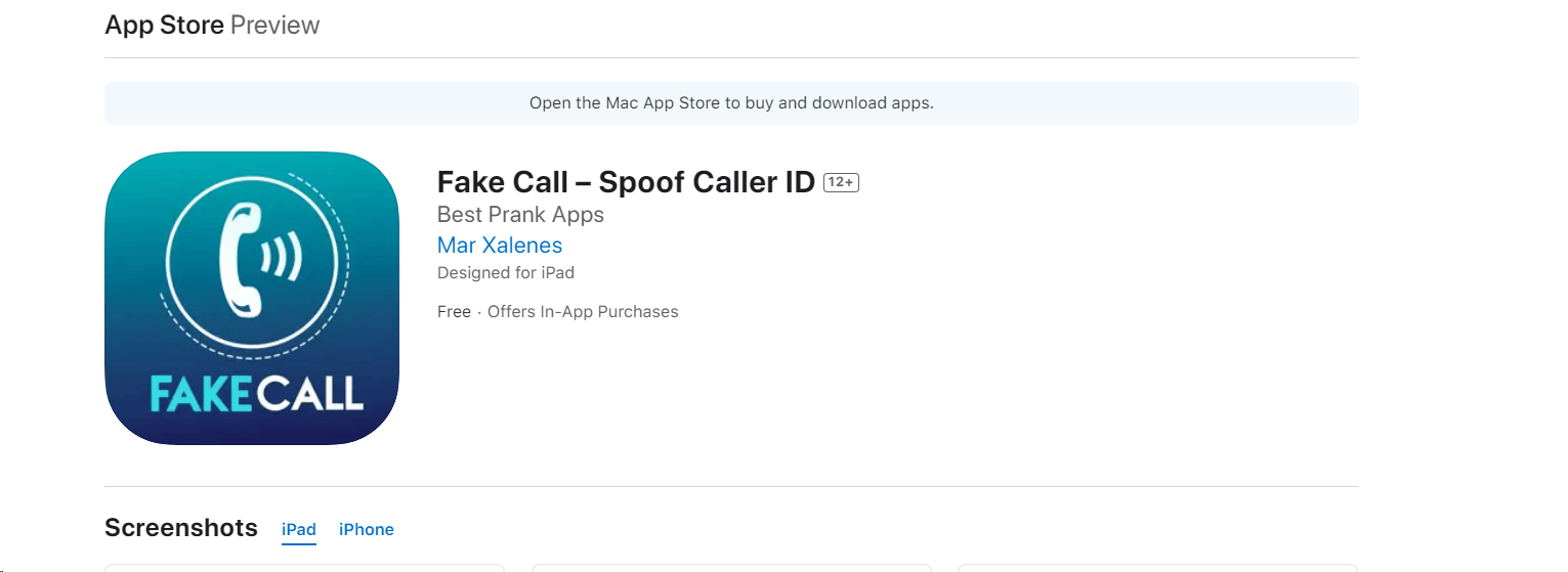 free spoof call app