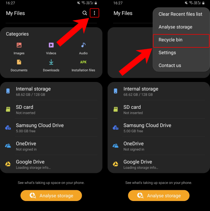 Is there a Recycle Bin in Android?